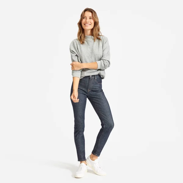 Women's High-Rise Skinny Jean by Everlane in Dark Indigo - Size 27
