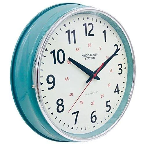 YAVIS 2018 Countryside Style Metal Wall Clock, Retro/vintage Wall Clock, Non Ticking, Silent 12.4x22 inch