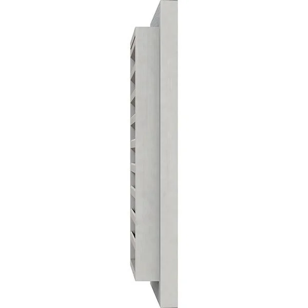 Ekena Millwork GVWVE20X3000RFPWR 20x22W x 30x22H Vertical Gable Vent (25x22W x 35x22H Frame Size): Primed - Functional, Rough Saw