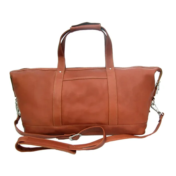 Piel Leather Medium Classic Carry-On Satchel, Saddle