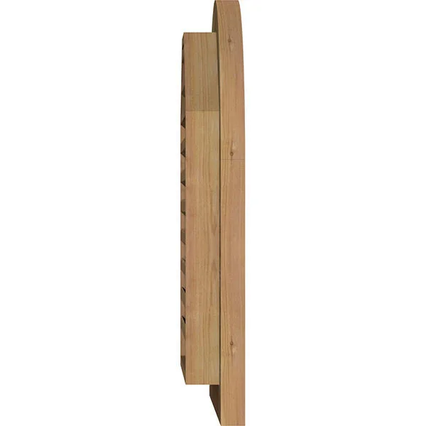 Ekena Millwork GVWRT12X3000RFUWR 12x22W x 30x22H Round Top Gable Vent (17x22W x 35x22H Frame Size): Unfinished - Functional, Roug