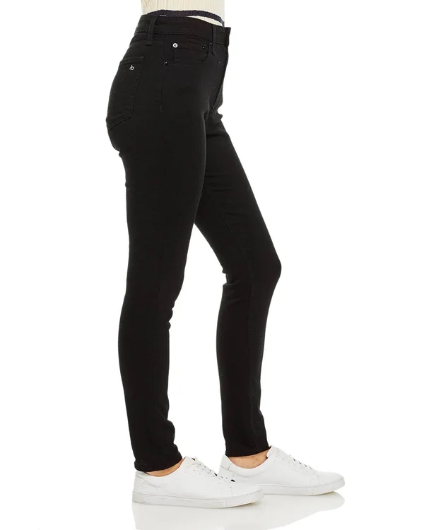 Rag & Bone/JEAN Nina High Rise Skinny Jeans No Fade Black 32