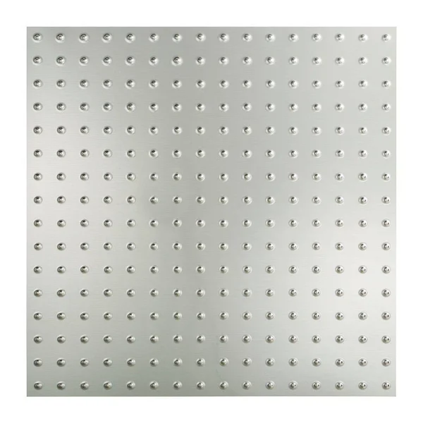 Fasade Minidome Decorative Vinyl 2ft x 2ft Lay in Ceiling Tile in Brushed Aluminum (5 Pack)