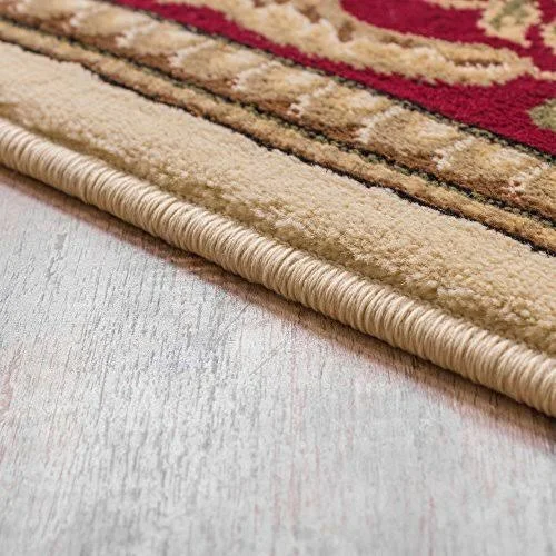 Patrician Trellis Ivory French European Formal Traditional 4x5 4x6 (3'11 inch x 5'3 inch Area Rug Easy to Clean Stain/Fade Resis