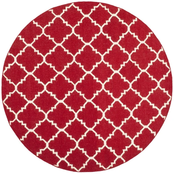 Safavieh Dhurries DHU566B 2&6x22 x 8&0x22 Runner Red - Ivory Area Rug