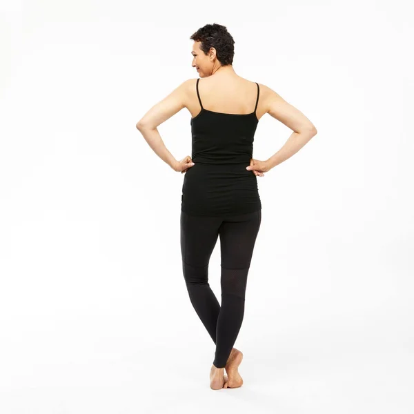 Forclaz Women's Trek 500, Merino Wool Hiking Tank Top in Black, Size XL