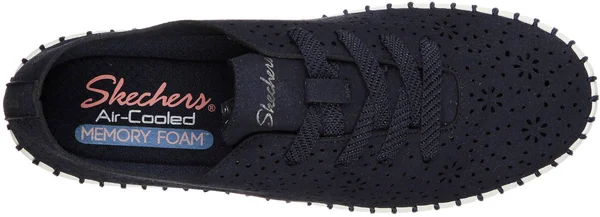 Skechers Women's Sepulveda Blvd Floral Maze Sneaker, Navy
