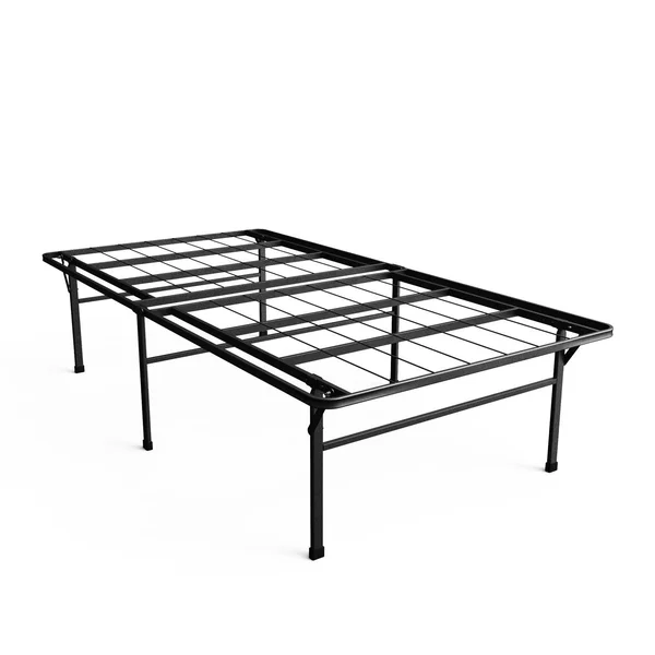 Priage 18-inch High Profile SmartBase Black Platform Bed Frame, Twin XL