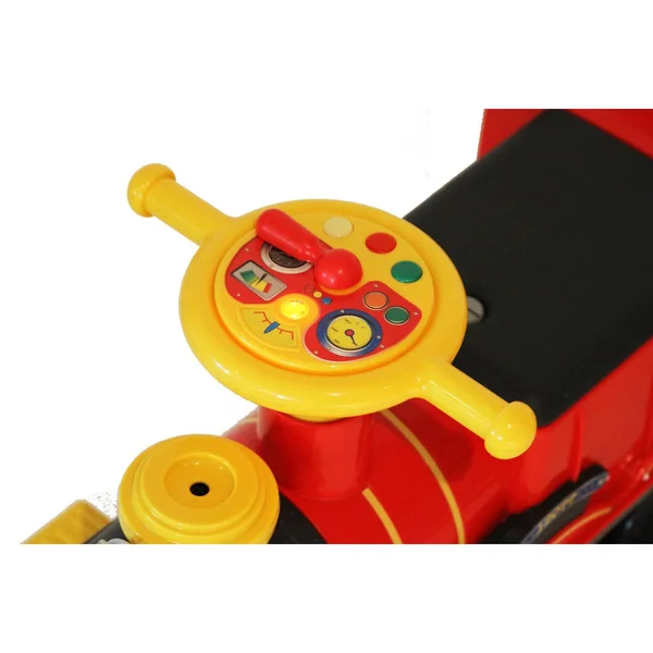 Rollplay Steam Train 6 Volt Children's Battery Ride-On Toy - Red