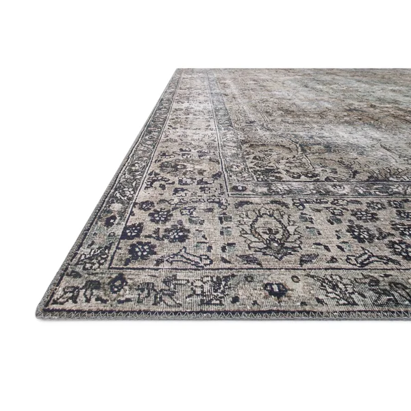 Alexander Home Isabelle Traditional Vintage Border Printed Area Rug - 7&6x22 x 9&6x22 - Taupe/Stone