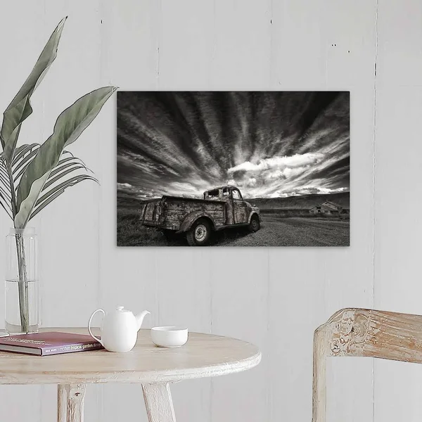 Old Truck - Canvas Wall Art, 24x16, Great Big Canvas