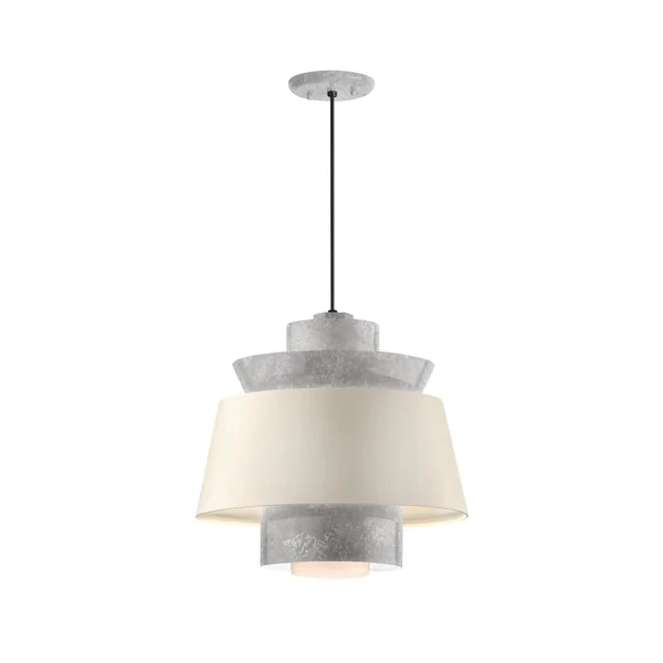 Troy Lighting-5DAE16LED18GASGW-BC-Aero - 16 inch 18W 1 LED Multi Shade Pendant Galvanized Finish, Silver