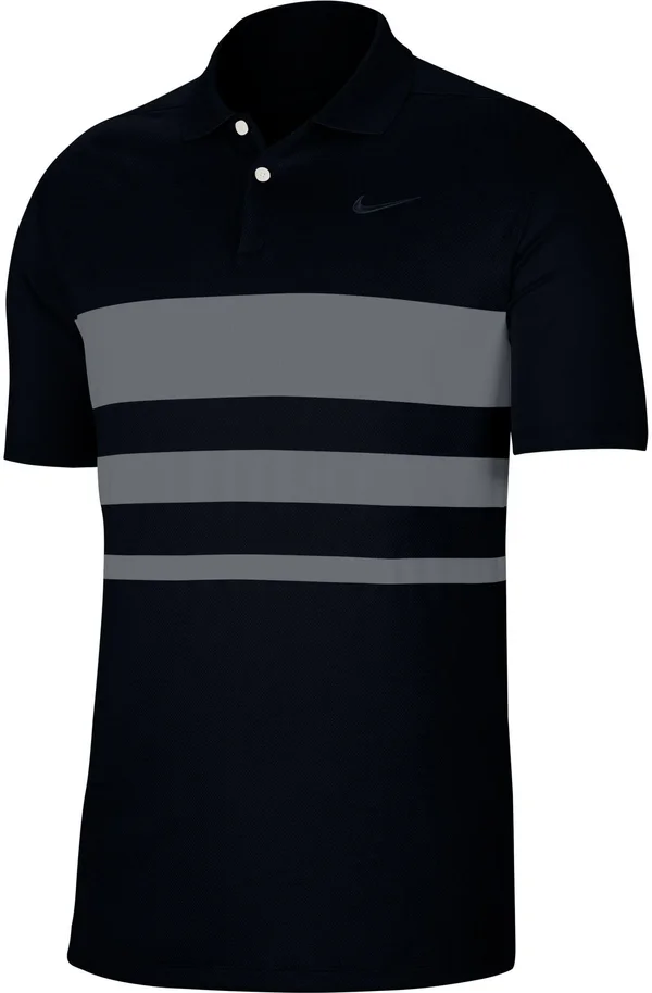 Nike Men's Dri-Fit Vapor Striped Golf Polo, Small, Black