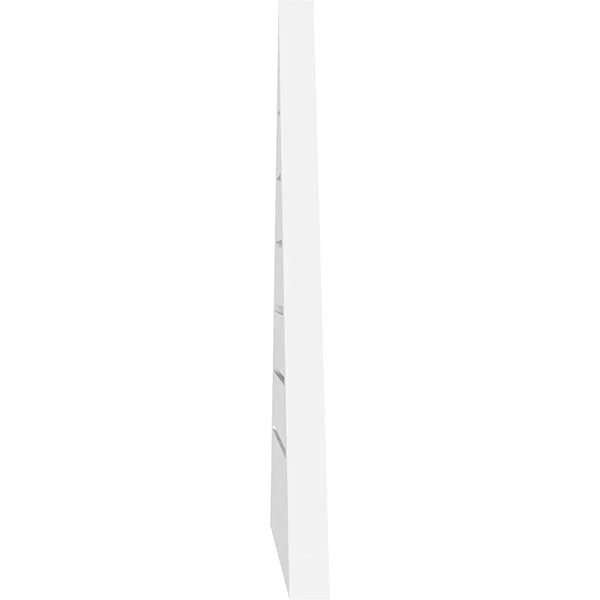 Ekena Millwork GVPTR34X1602SF 34x22W x 15-5/8x22H Triangle Surface Mount PVC Gable Vent 11/12 Pitch: Functional - w/ 2x22W x 1-1