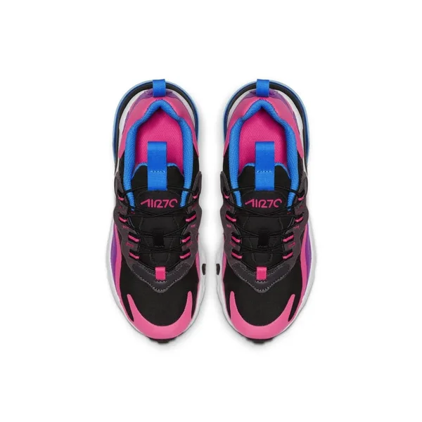 Girls Preschool - Nike Air Max 270 RT Shoes Black/White/Hyper Pink/Vivid Purple Size 13.0