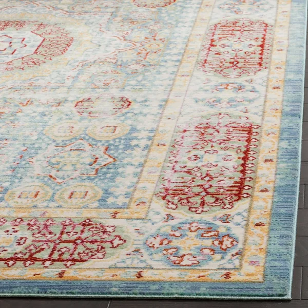 Safavieh Valencia Blue/Multi 3 ft. x 5 ft. Area Rug