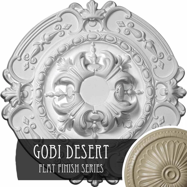 16 3/8x22OD x 1 3/4x22P Southampton Ceiling Medallion (Fits Canopies Up to 2 3/4x22), Hand-Painted Gobi Desert
