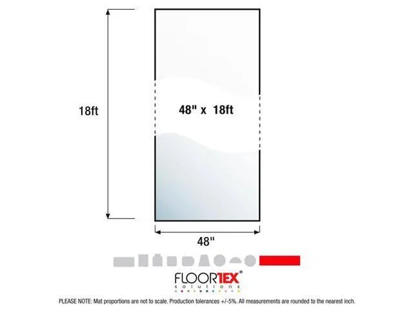 Floortex Long & Strong Floor Protector for Hard Floors (48x22 x 18ft)