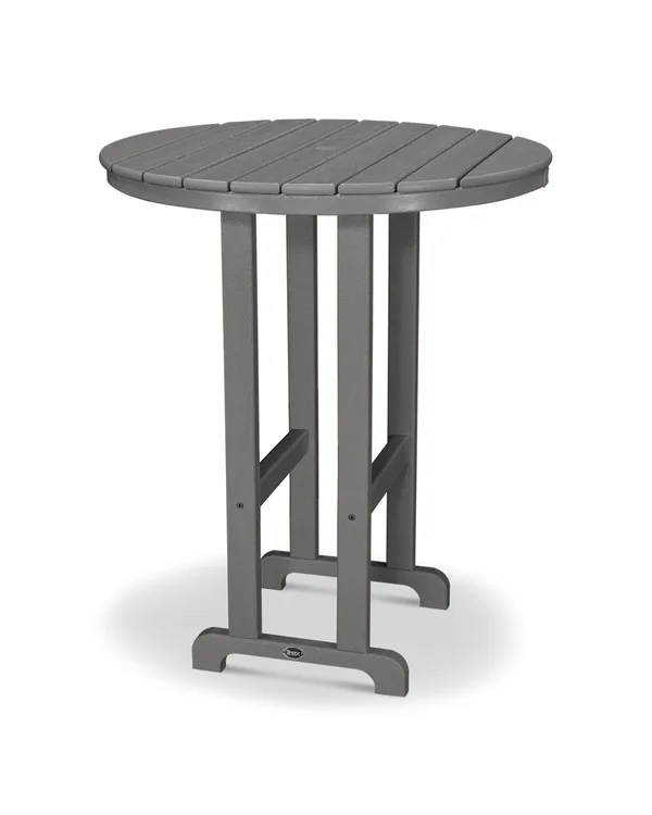 Trex Outdoor Furniture Monterey Bay Round 36x22 Bar Table - Stepping Stone