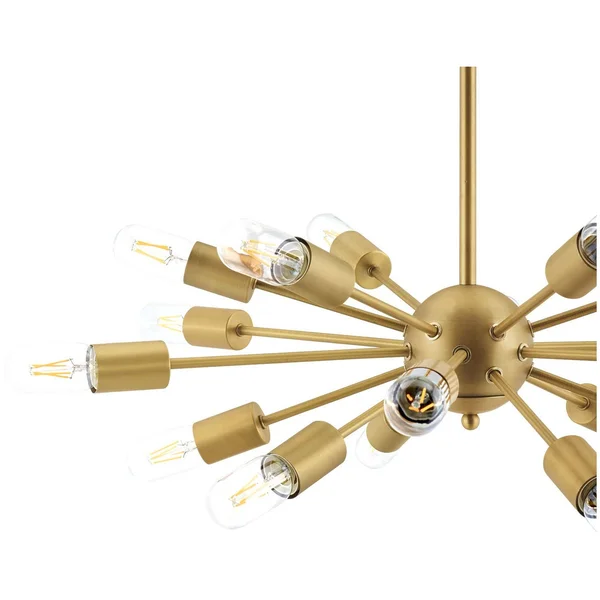 Modway Resolve Brass Pendant Chandelier