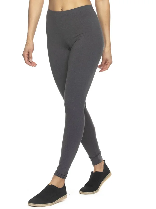 Felina - Velvety Soft Lightweight Leggings, Moisture Wicking, Yoga, 6 Pack (Small, Black Heather Grey Navy)