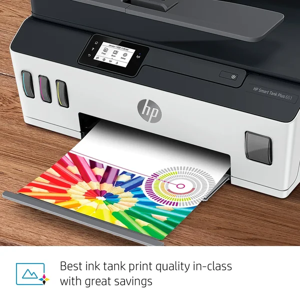 HP Smart Tank Plus 651 Wireless All-in-One Color Ink-jet - Multifunction printer - English - French, Spanish, Canada, United Sta