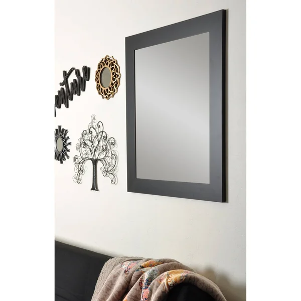 Black Over Sofa Decor Wall Mirror - BrandtWorks - BM002L-1