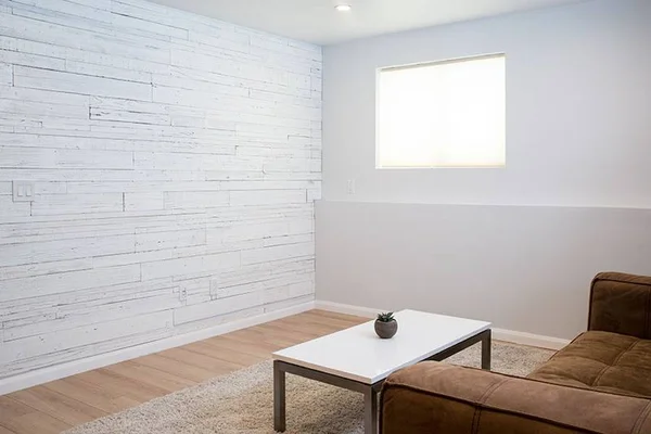 Reclaim Arbor Reclaimed Wall Wood Panels - Simple Peel and Stick Installation - 1/8-inch-thick 20 Sq. ft, White Wash, 1.5 inch W