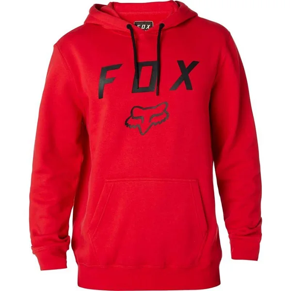 (XL) Fox Legacy Moth Pullover Fleece - Dark Red