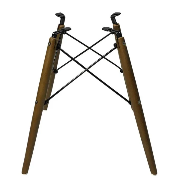 Eiffel Chair - Wooden Legs - yellow-pp - Dark Walnut