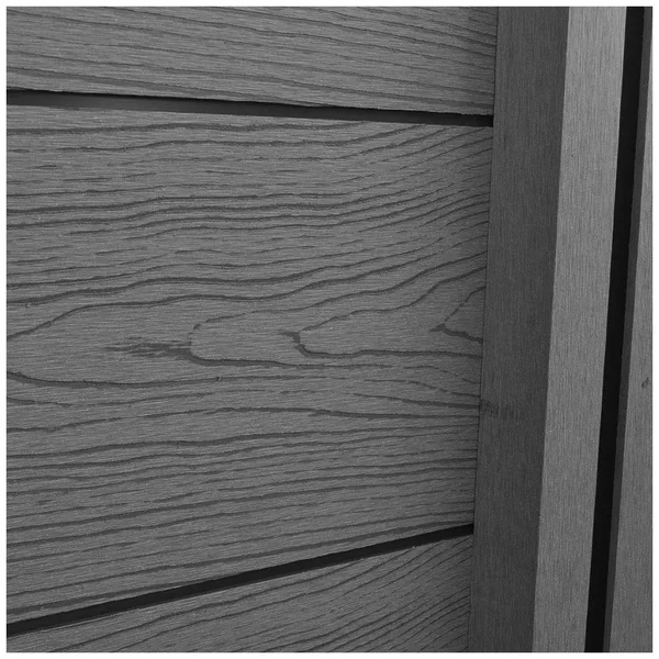 vidaXL Slanted WPC Garden Fence Panel Gray