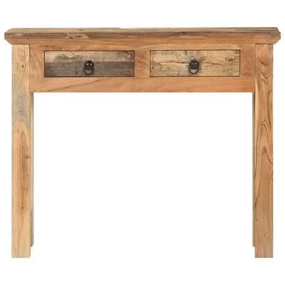 Misbah 35.63'' Solid Wood Console Table Loon Peak