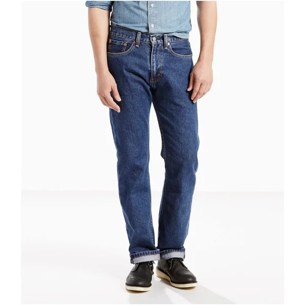 Levi&s 505 Regular Fit Jeans (Big & Tall) - Men's - Dark Stonewash 50x29