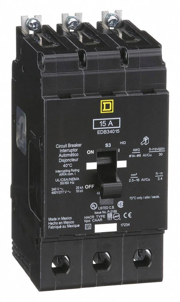 Square D EDB34015 Circuit Breaker