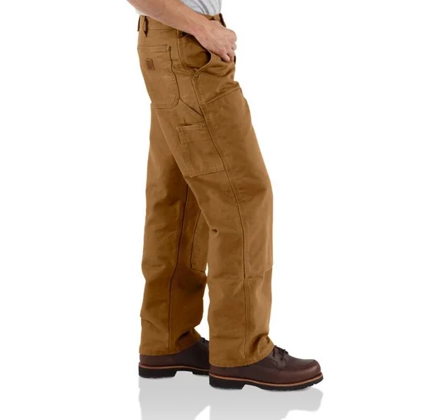 Carhartt Men's Washed-Duck Double-Front Work Dungaree (30x36 Dark Brown)