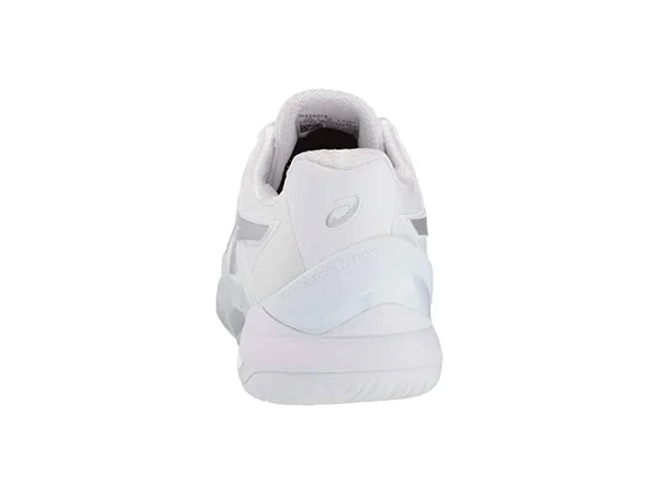 Asics Women's Gel Resolution 8 Tennis Shoes (White/Pure Silver)