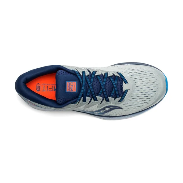 Saucony, Ride ISO 2, Men's Grey/Blue, 13