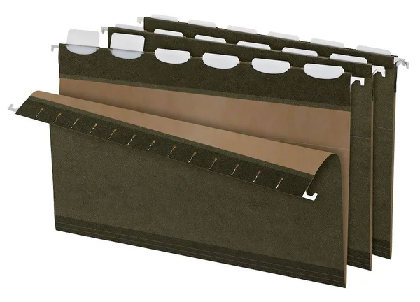 Pendaflex Ready-Tab Reinforced Hanging File Folders - Legal size, 1/6-Cut Tab, Standard Green, 25/Box (PFX42591)