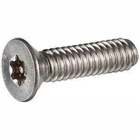 Tamper-Pruf Screw - 230980 - M6 x 1.0 x 30mm Security Machine Screw - Flat Torx Head - 18-8 Stainless Steel - ft - UNC - 100 Pk
