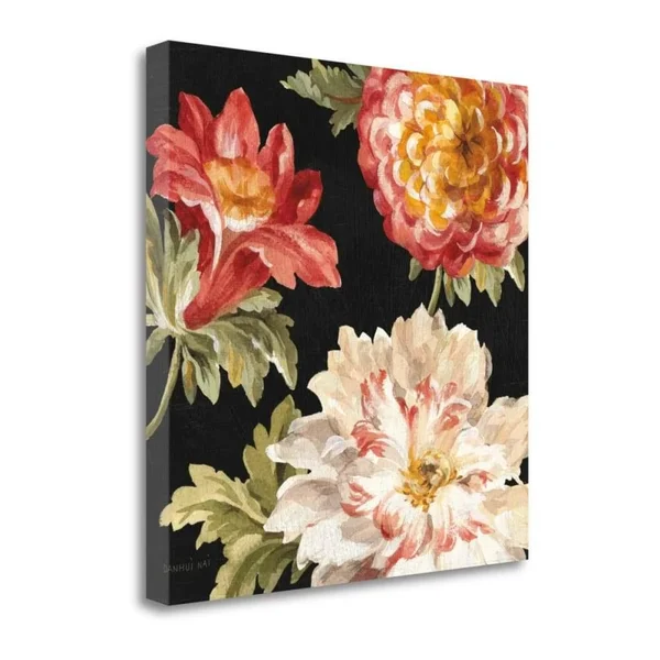 Tangletown Fine Art 25x22 x 25x22 Mixed Floral IV Crop II Giclee Print on Gallery Wrap Canvas