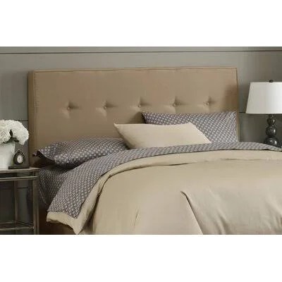 Alcott Hill Lenora Upholstered Panel Headboard - Size: King, Beige