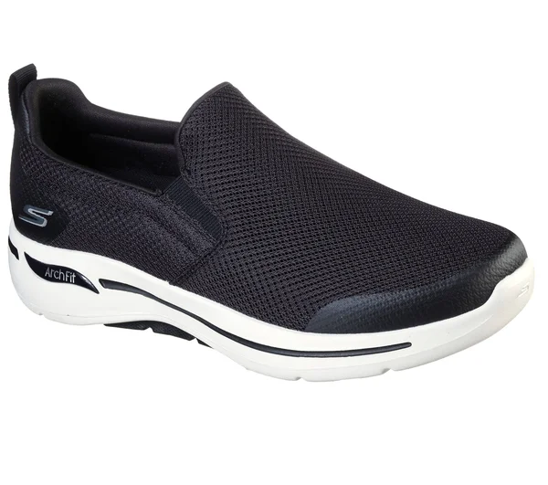 Skechers Men's GOwalk Arch Fit - Togpath Slip-On Walking Shoes, Black, 8.0