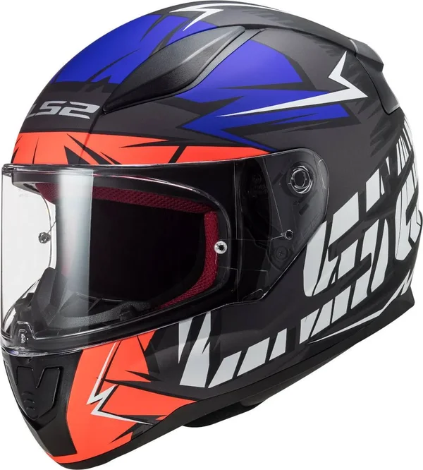 LS2 FF353 Rapid Cromo Helmet - black-red-blue, Size Xs