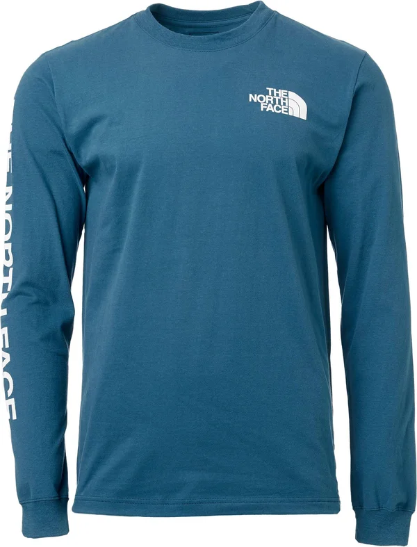 The North Face Men's Long Sleeve Hit T-Shirt, Medium, Blue