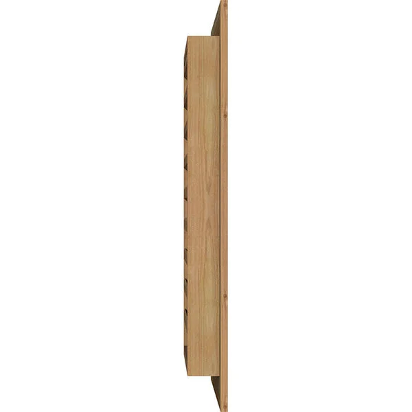 Ekena Millwork GVWVE26X2601RFUWR 26x22W x 26x22H Vertical Gable Vent (31x22W x 31x22H Frame Size): Unfinished, Functional, Rough