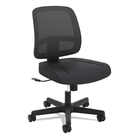 HON ValuTask Mesh Back Task Chair - Supports Up to 250 lbs., Black Seat/Black BACK, Black Base