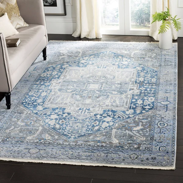 Safavieh Vintage Persian VTP474H 5& x 7&6x22 Charcoal - Blue Rug