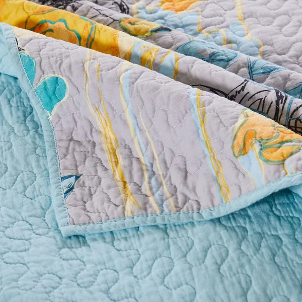 Greenland Home Watercolor Dream Throw Blanket, Gray, 50 x 60 inches