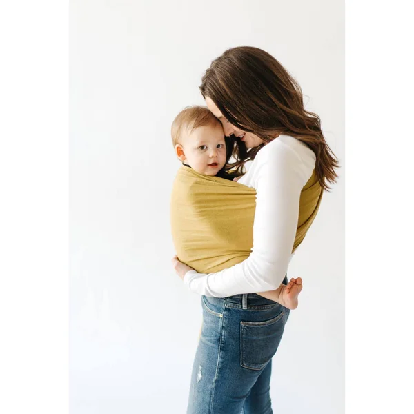 Kyte Baby Ring Sling in Banyan with Rose Gold Rings
