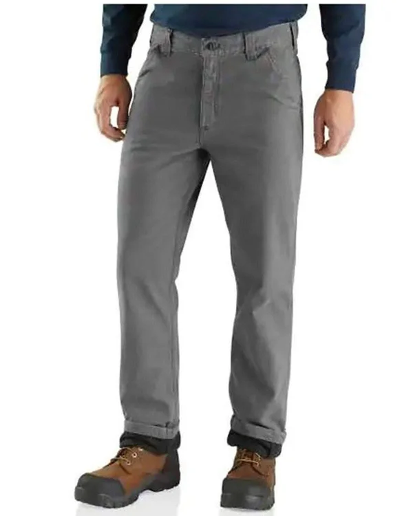 Carhartt Men's Rugged Flex Rigby Knit Lined Dungaree - 40x36 - Gravel